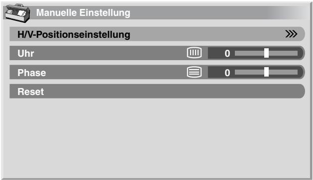 PIONEER PDP-434HDE - Manuelles Einstellen der Bildage und vertikalen Korrektur (nur PC-Modus) - 1