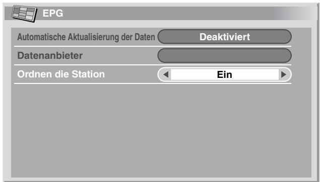 PIONEER PDP-434HDE - Begrenzen der EPG-Datenanzeige - 1