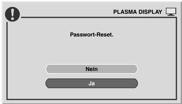 PIONEER PDP-434HDE - Rückstellen des Kennworts - 1