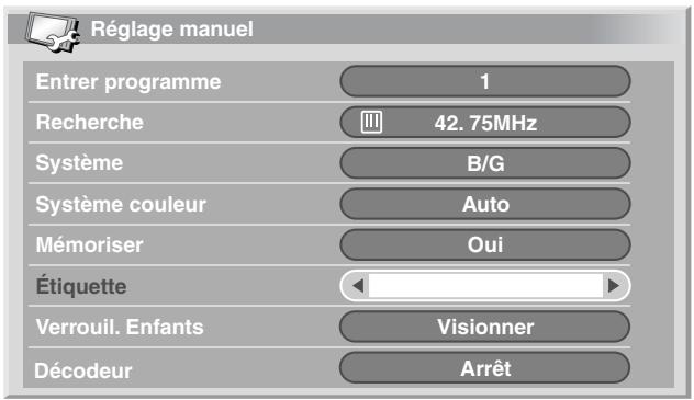 PIONEER PDP-434HDE - Étiquetage des canaux de télévision - 1