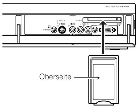 PIONEER PDP-434HDE - Einsetzen einer Speicherkarte - 1