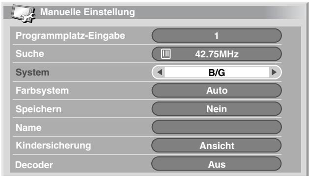 PIONEER PDP-434HDE - Verwendung von Manuelle Einstellung - 3
