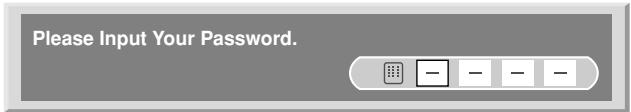 PIONEER PDP-434HDE - Entering a password - 1
