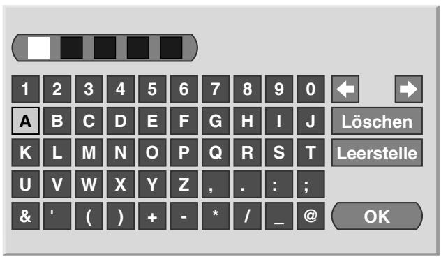 PIONEER PDP-434HDE - Eingeben von Fernsehkanalnamen - 2