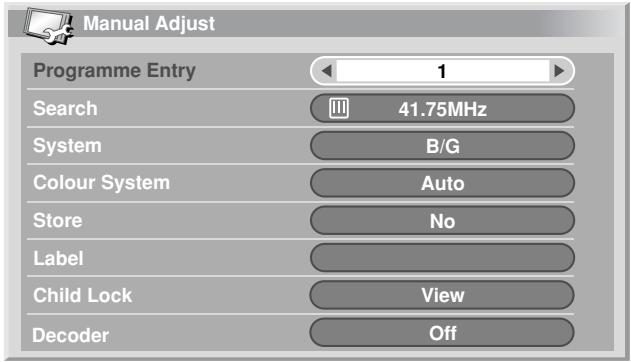 PIONEER PDP-434HDE - Using Manual Adjust - 1