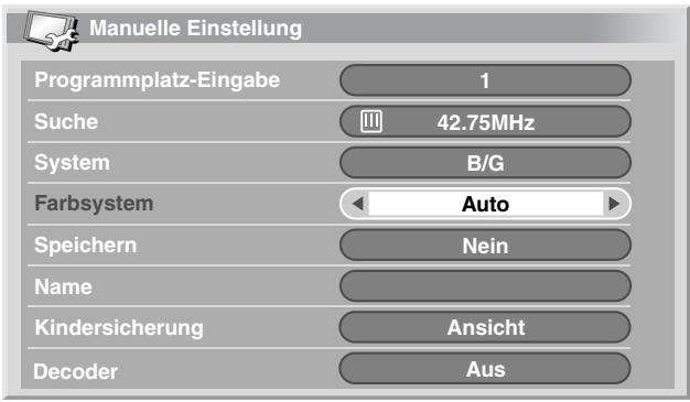 PIONEER PDP-434HDE - Verwendung von Manuelle Einstellung - 4