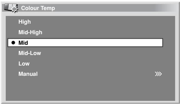 PIONEER PDP-434HDE - Colour temperature - 1