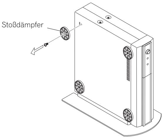 PIONEER PDP-434HDE - Vertikales Installieren des Media-Receivers - 4
