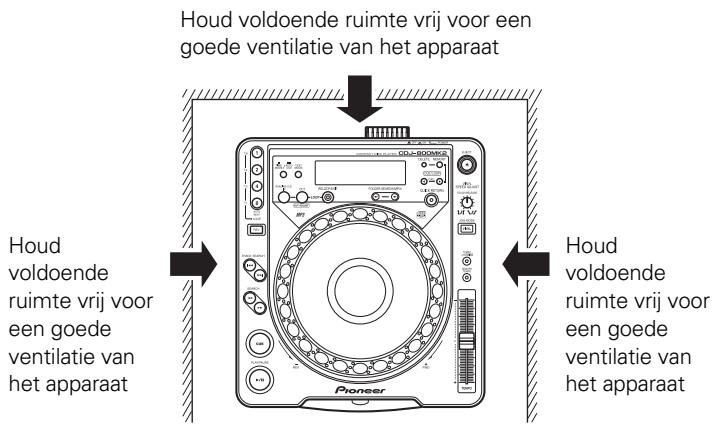 PIONEER CDJ-800MK2 - Plaats van het apparatus - 2