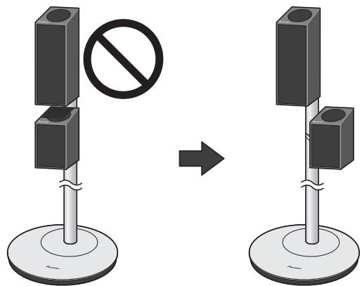 PIONEER CP-ST100 - Ejempios del soporte con los altavoces montados - 1