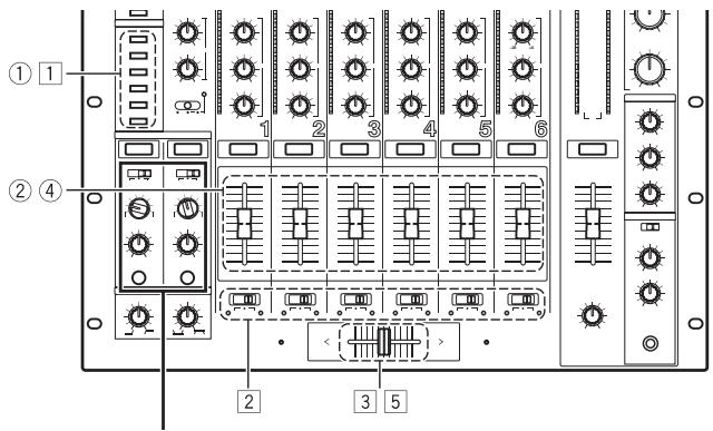 PIONEER DJM-1000 - [Lecture à départ en fondu croisé et lecture à retard au point de repère] - 1