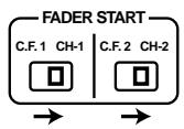 PIONEER DJM-707 - Via de kanaalfader starten met de weergave - 1