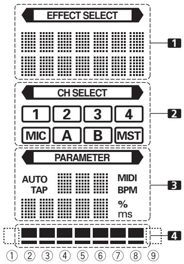 PIONEER DJM-800 - DISPLAY SECTION - 1
