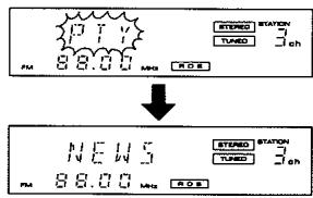PIONEER F-301RDS - Recherche d'un Programme Désiré par Type de Programme (Recherche de Type de Programme) - 4