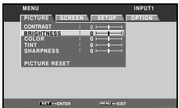 PIONEER PDA-5003 - PICTURE/SCREEN Adjustment - 4