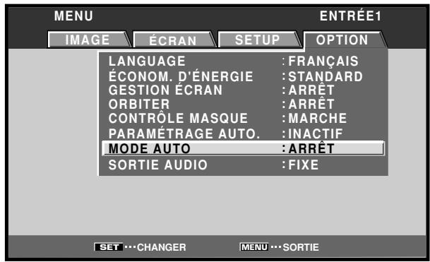 PIONEER PDA-5003 - Commutation d'entrée automatique (MODE AUTO) - 4