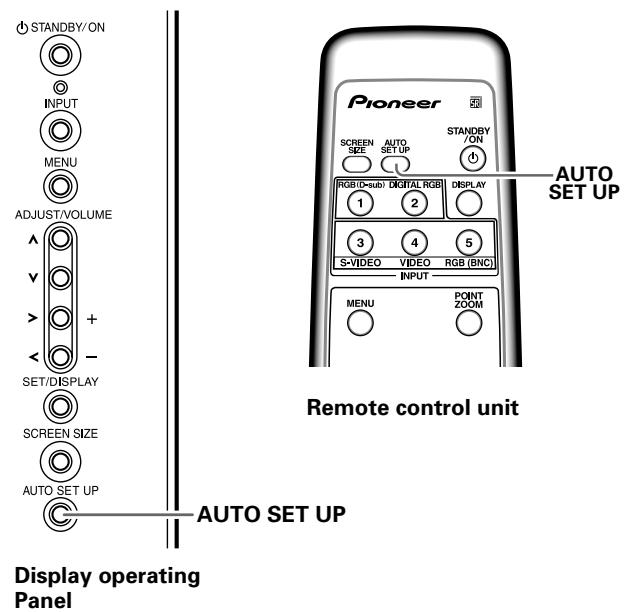 PIONEER PDA-5003 - When the button is pressed, the optimum settings are automatically selected for the current input source. - 1