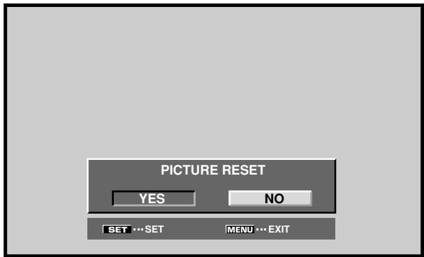 PIONEER PDA-5003 - To reset [PICTURE] mode settings to the default - 1