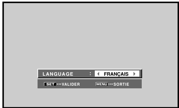 PIONEER PDA-5003 - Réglage de la langue d'affichage sur écran - 5
