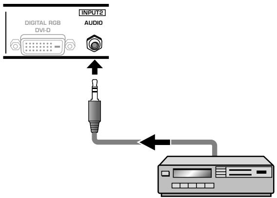 PIONEER PDA-5003 - Raccordement audio pour l'appareil relié à INPUT2 — - 1