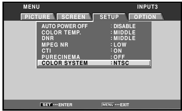 PIONEER PDA-5003 - Press the SET button repeatedly until the appropriate setting appears. - 2