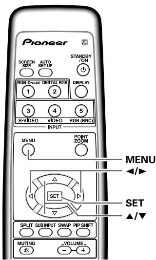 PIONEER PDA-5003 - Adjusting screen POSITION, CLOCK, and PHASE - 2