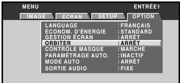 PIONEER PDA-5003 - Réglage de l'orbiteur (ORBITER) - 3
