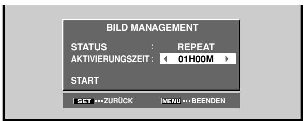 PIONEER PDA-5003 - Betätigen Sie / zur Wahl von [AKTIVIERUNGSZEIT]. - 1