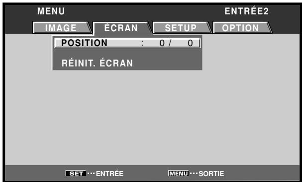 PIONEER PDA-5003 - Utilisez les touches / pour décrire l'option [écran]. - 2