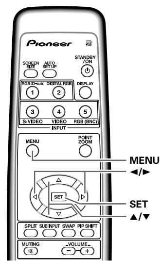 PIONEER PDA-5003 - Changing the color temperature (COLOR TEMP.) - 2
