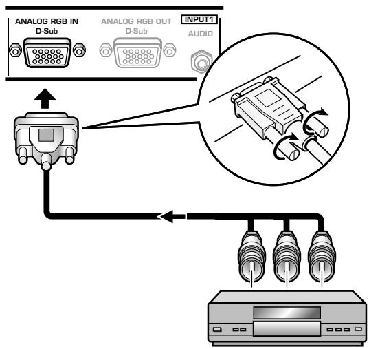 PIONEER PDA-5003 - When connecting to ANALOG RGB IN (INPUT1) - 1