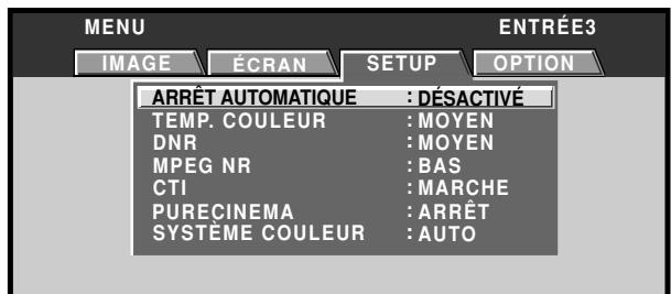 PIONEER PDA-5003 - Réduction du bruit sur les images MPEG (MPEG NR) - 2