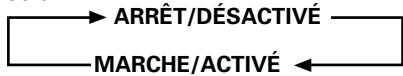 PIONEER PDA-5003 - Appuyez sur SET pour valider la sélection [gestion d'alim.] ou [arrêt automatique]. - 1