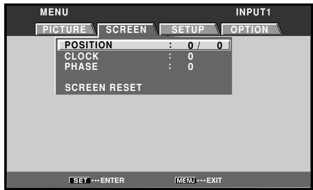 PIONEER PDA-5003 - Use the  buttons to select [SCREEN]. - 1