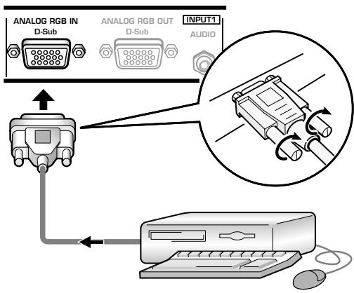 PIONEER PDA-5003 - When connecting to ANALOG RGB IN (INPUT1) - 1