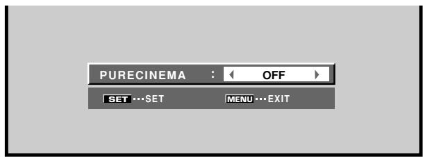 PIONEER PDA-5003 - Use the / buttons to select the desired [PURECINEMA] mode. - 1