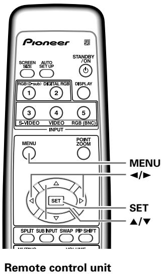 PIONEER PDA-5003 - PICTURE adjustment - 2