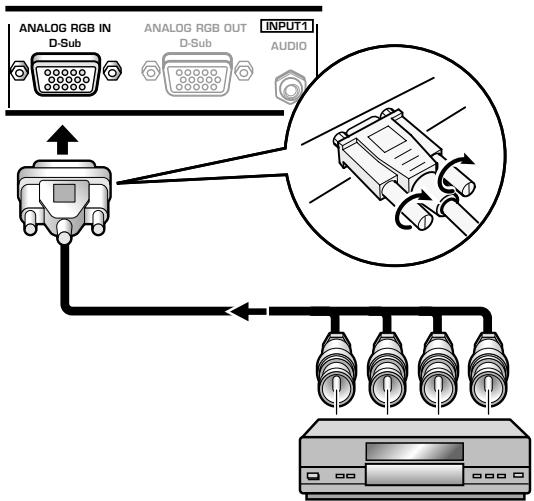 PIONEER PDA-5003 - When connecting to ANALOG RGB IN (INPUT1) - 1