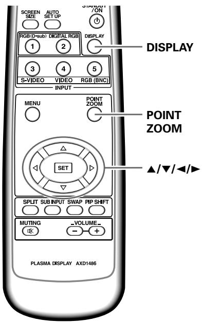 PIONEER PDA-5003 - Enlarging one part of the screen (POINT ZOOM) - 1