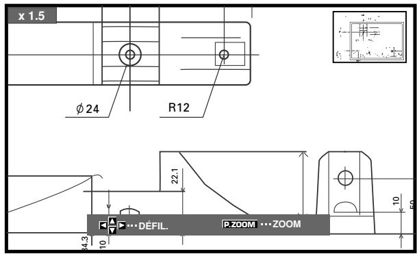PIONEER PDA-5003 - Utilisation des touches / / pour déplacer l'écran à la partie souhaitée de l'image. - 1
