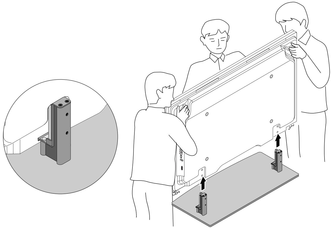 PIONEER PDK-1014 - Insert the stand into the plasma display - 2