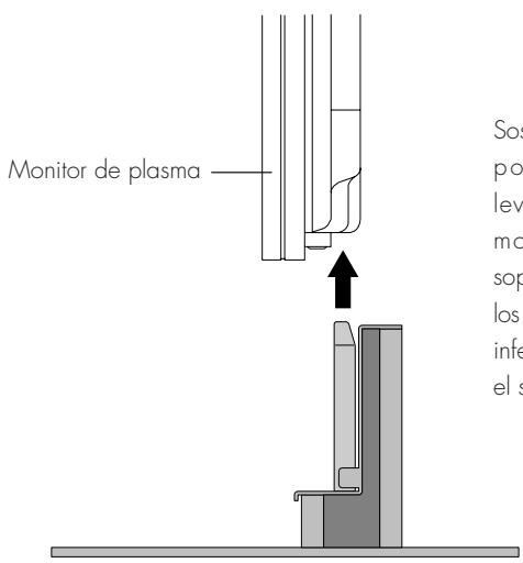 PIONEER PDK-1014 - Inserte el soporte en el monitor de plasma. - 1
