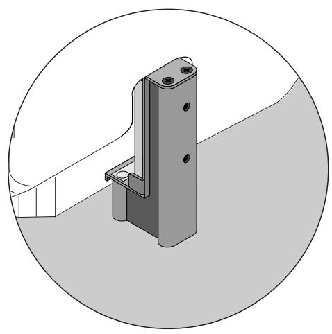 PIONEER PDK-1014 - Das Stativ in das Plasma-Display einsetzen - 2