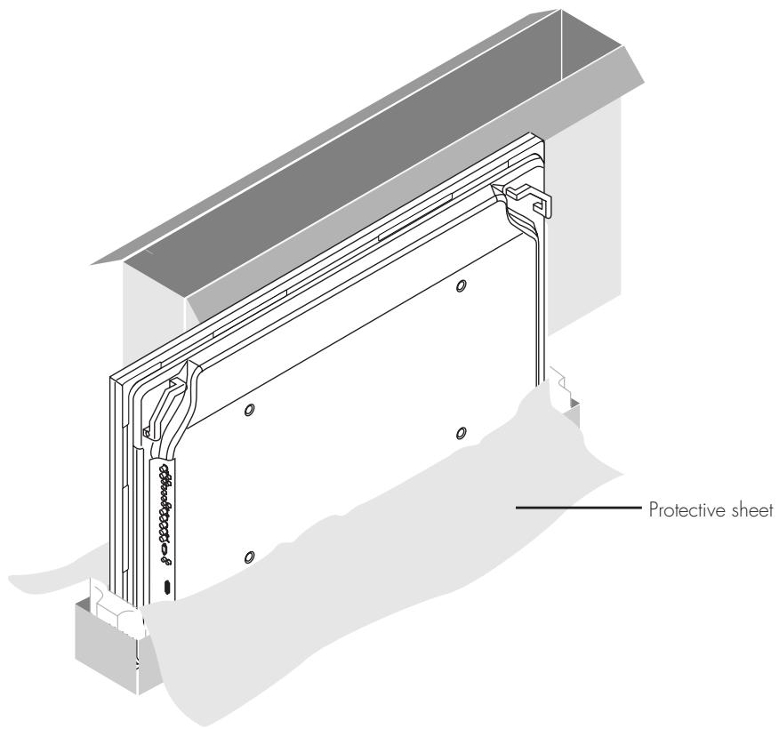 PIONEER PDK-1014 - Unfasten the wrapping of the plasma display - 2