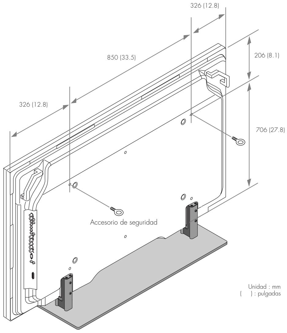 PIONEER PDK-1014 - Medidas adicionales para evitar la caída del monitor - 1