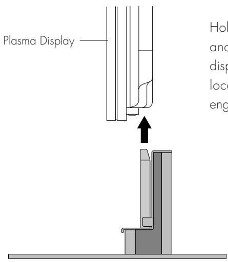 PIONEER PDK-1014 - Insert the stand into the plasma display - 1