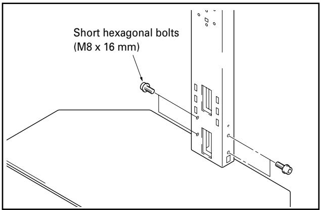PIONEER PDK-FS02 - Use short hexagonal bolts to fix center support column into place (4 locations). - 1