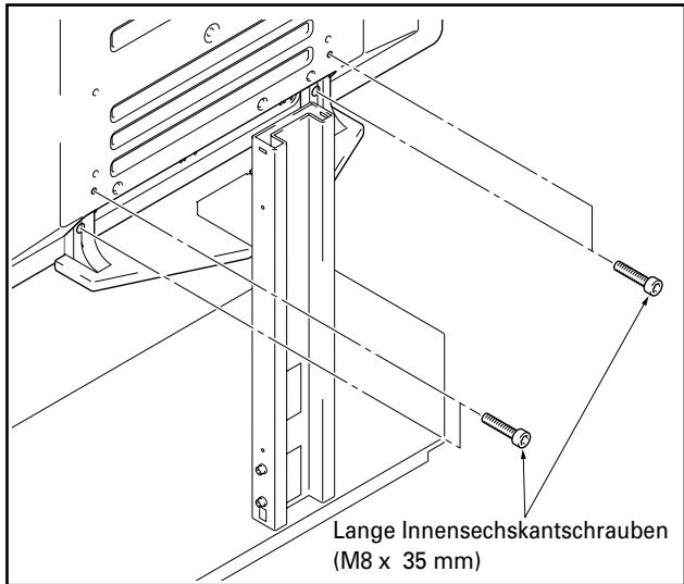 PIONEER PDK-FS02 - Verwenden Sie zur Befestigung des Plasmadisplays an den Stützbeinen (4 Positionen) die langen Innensechskantschrauben. - 1