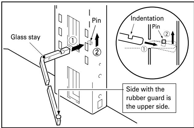 PIONEER PDK-FS02 - Attach left and right glass stays to support column. - 1