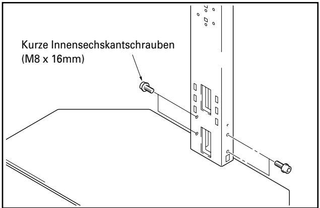 PIONEER PDK-FS02 - Verwenden Sie kurze Innensechskantschrauben zur Fixierung der zentralen Stützsäule an ihrem Platz (4 Positionen). - 1